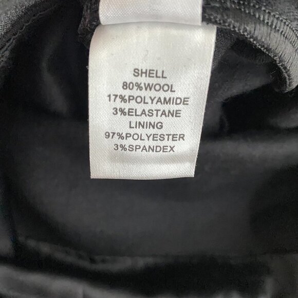 Diane Von Furstenberg Thane Dress Wool Blend Black NWT‎ Women's Size 10 - Picture 11 of 11